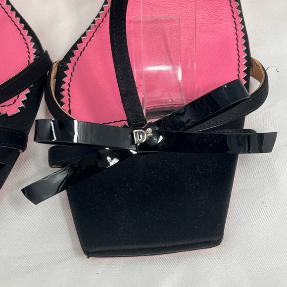 DSQUARED2 Women's Square Open Toe Bow Stiletto Pumps Sandal Heels EU Size 41 - Picture 12 of 16